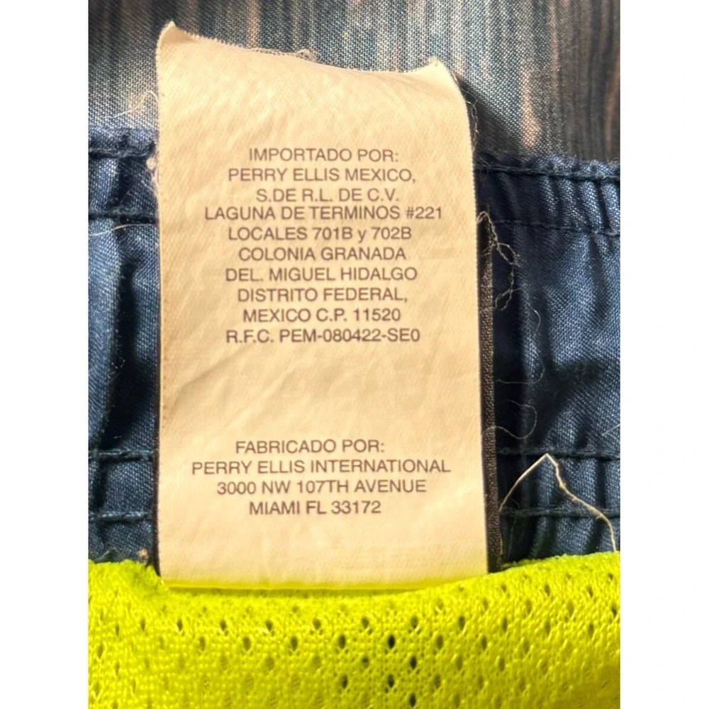 NIke Blue‎ Fade Rain Swim Shorts Neon Yellow size Large 9